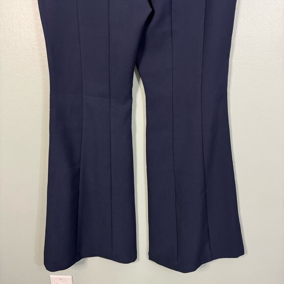 INC INTERNATIONAL CONCEPTS Pants 12 Bootcut Flare Leg Mid Rise Pleated Blue NWT - Picture 6 of 11